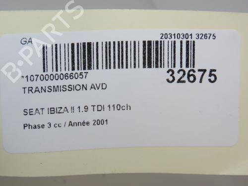 Right front driveshaft SEAT IBIZA II (6K1) 1.9 TDI | BP9595415M39 