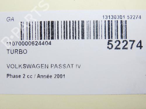 Turbocompresseur/Compresseur VW PASSAT B5.5 (3B3) 1.9 TDI | BP30403995M71