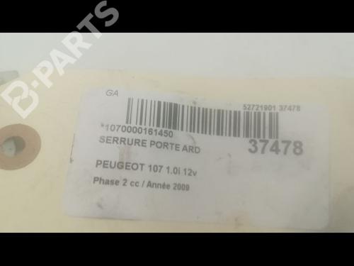 Rear right lock PEUGEOT 107 (PM_, PN_) 1.0 | BP9601303C99 