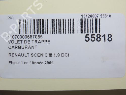 Trappe de carburant RENAULT SCÉNIC III (JZ0/1_) 1.9 dCi (JZ0J, JZ1J, JZ1K, JZ1S) (131 hp) 30916868