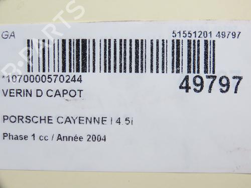 Hood lift support PORSCHE CAYENNE (9PA) S 4.5 | BP24358959C139 