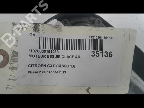 Rear wiper motor CITROËN C3 Picasso (SH_) 1.6 HDI 90 | BP9603286M102 