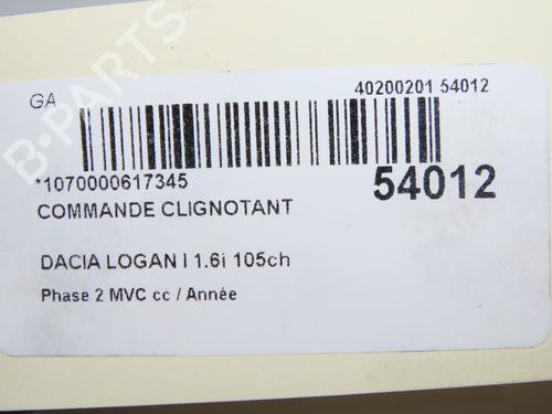 Steering column stalk DACIA LOGAN MCV (KS_) 1.6 16V Hi-Flex | BP33836421I23  - Image 5