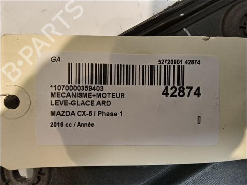 Used Rear right window mechanism MAZDA CX-5 (KE, GH) 2.2 D AWD (KE102) (175 hp) 11103150