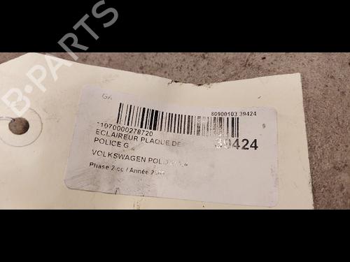 Used Licence plate light VW POLO IV (9N_, 9A_) 1.4 TDI (70 hp) 14880727