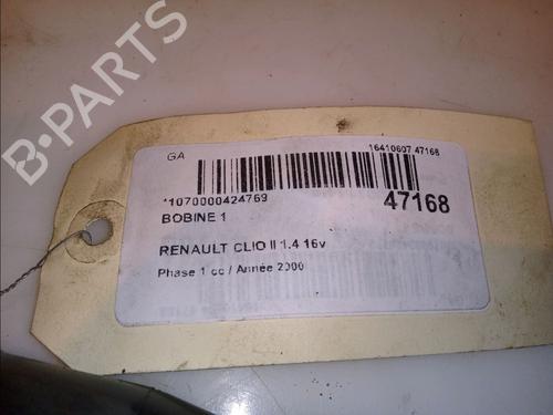 Ignition coil RENAULT CLIO II (BB_, CB_) 1.4 16V (B/CB0P, BB13) | BP14874730M94 