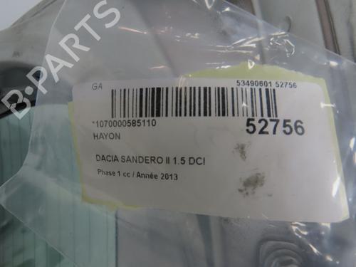 Used Tailgate DACIA SANDERO II 1.5 dCi (90 hp) 28832165