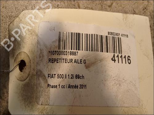 Used Left side indicator FIAT 500 (312_) 1.2 (312AXA1A) (69 hp) 14880420