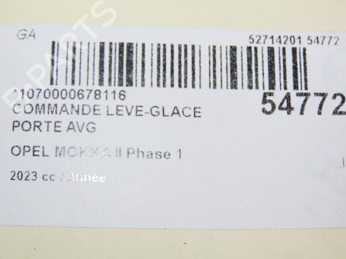 Left front window switch OPEL MOKKA 1.5 (76) | BP30164349I27 