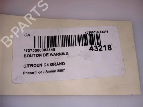 Used Warning switch Warning switch CITROËN C4 Grand Picasso I (UA_) 1.6 HDi (109 hp) 23174249 23174249