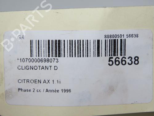 Blinklys foran høyre CITROËN AX (ZA-_) 11 (60 hp) 31179746