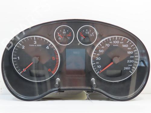 Used Instrument cluster AUDI A3 (8P1) 2.0 TDI quattro (140 hp) 18543338