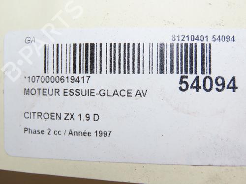 Used Front wiper motor CITROËN ZX (N2) 1.9 D (68 hp) 28833004
