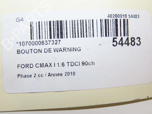 Warnblinkschalter für FORD C-MAX (DM2) 1.6 TDCi (90 hp) 28801700