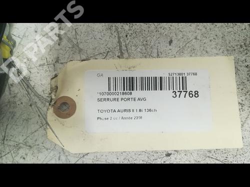 Front left lock TOYOTA AURIS (_E18_) 1.8 Hybrid (ZWE186_, ZWE186R) | BP9606359C98 