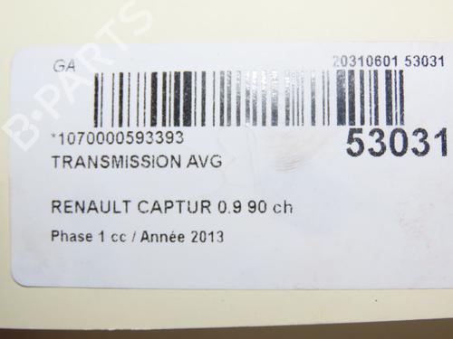 Left front driveshaft RENAULT CAPTUR I (J5_, H5_) 0.9 TCe 90 | BP28614630M38 