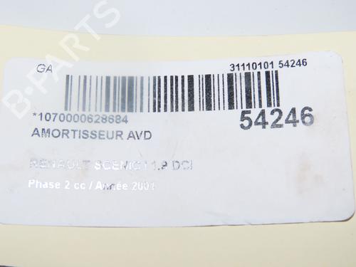 Used Right front shock absorber RENAULT SCÉNIC I MPV (JA0/1_, FA0_) 1.9 dCi RX4 (102 hp) 31843300