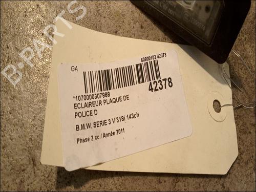 Licence plate light BMW 3 (E90) 318 d | BP14880565I40 