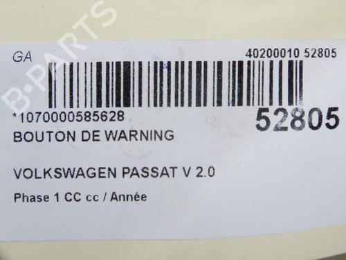 Warning switch VW PASSAT CC B6 (357) 2.0 TDI | BP36939826I22  - Image 5