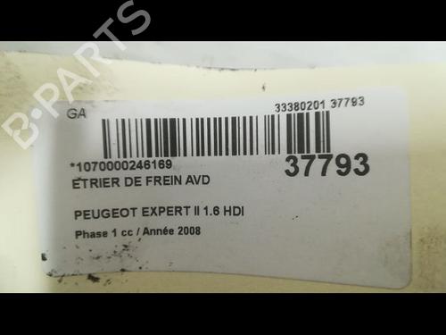 Right front brake caliper PEUGEOT EXPERT Van (VF3A_, VF3U_, VF3X_) 1.6 HDi 90 16V | BP14877375M104 