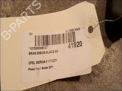 Rear windshield wiper arm OPEL MERIVA B MPV (S10) 1.7 CDTI (75) | BP14881014C144 