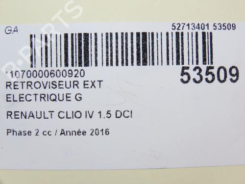 Left mirror RENAULT CLIO IV (BH_) 1.5 dCi 90 | BP28831475C26 