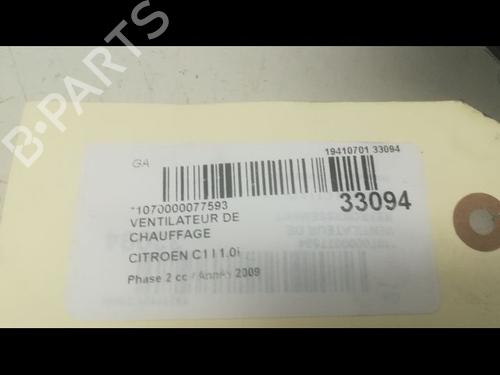 Used Heater blower motor CITROËN C1 (PM_, PN_) [2005-2014]  23172493