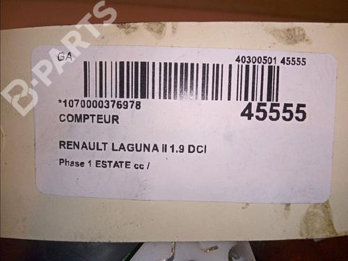 Instrument cluster RENAULT LAGUNA II Grandtour (KG0/1_) 1.9 dCi (KG0G) | BP11739258C47