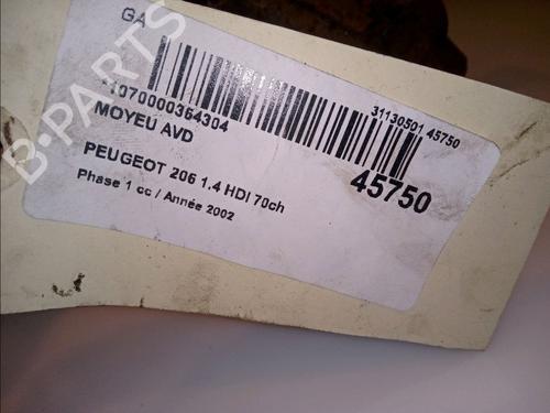 Used Left front steering knuckle PEUGEOT 206 Hatchback (2A/C) 1.4 HDi eco 70 (68 hp) 14875811