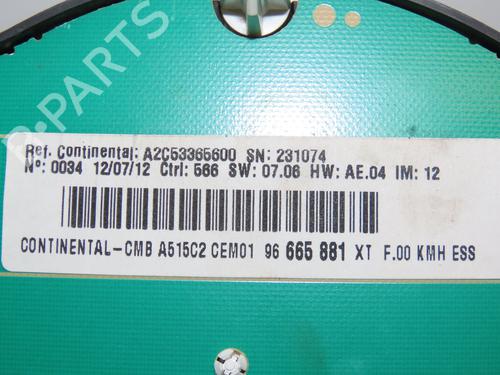 Instrument cluster CITROËN C3 II (SC_) 1.4 | BP28830490C47 - Image 4