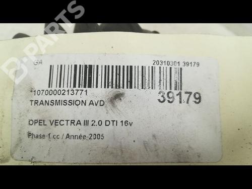 Right front driveshaft OPEL VECTRA C GTS (Z02) 1.9 CDTI (F68) | BP9605654M39 