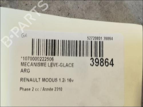 Used Rear left window mechanism RENAULT MODUS / GRAND MODUS (F/JP0_) 1.2 (JP0C, JP0K, FP0C, FP0K, FP0P, JP0P, JP0T) (75 hp) 9606706