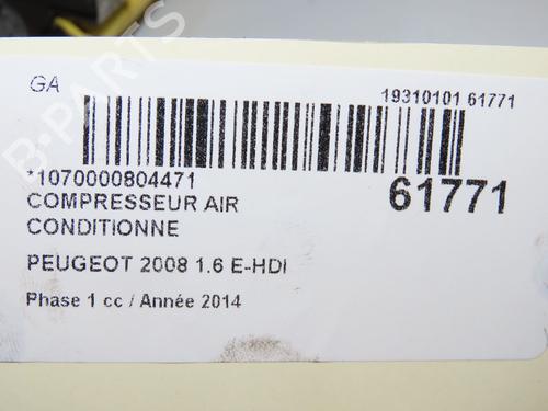 AC compressor PEUGEOT 2008 I (CU_) 1.6 HDi | BP39698916M34 - Image 5