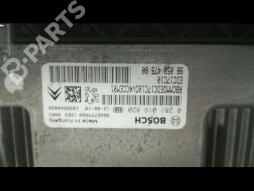 Engine control unit (ECU) PEUGEOT 208 I (CA_, CC_) 1.4 HDi | BP9607874M57 
