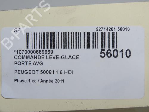 Left front window switch PEUGEOT 5008 (0U_, 0E_) 1.6 HDi | BP33477588I27 - Image 3