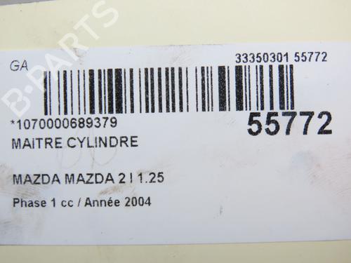 Used Brake master cylinder MAZDA 2 (DY) 1.2 (DY3W) (75 hp) 30978837