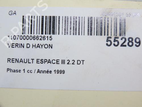 Tailgate lift support RENAULT ESPACE III (JE0_) 2.2 12V TD (JE0E, JE0H, JE0P) | BP30522357C138