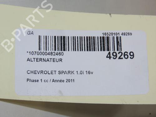 Used Alternator CHEVROLET SPARK (M300) 1.0 (68 hp) 18034636