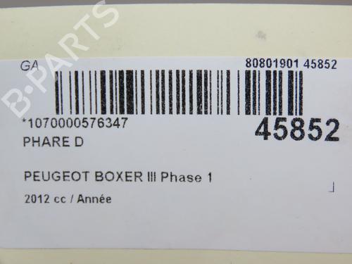 Right headlight PEUGEOT BOXER Van 2.2 HDi 130 | BP26383749C29  - Image 5