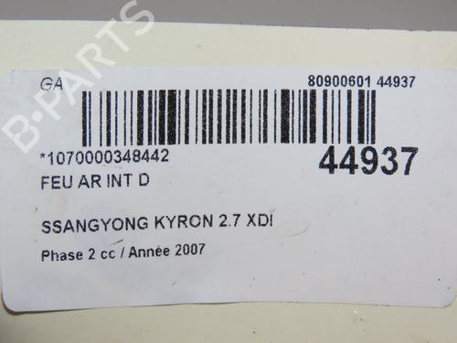 Used Right tailgate light Right tailgate light SSANGYONG KYRON 2.7 Xdi 4x4 (165 hp) 19123493 19123493