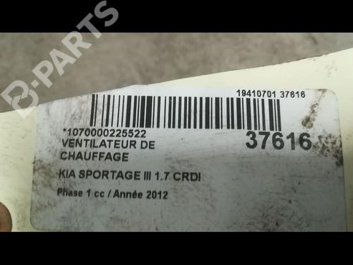 Heater blower motor KIA SPORTAGE III (SL) 1.7 CRDi | BP9606994M62 