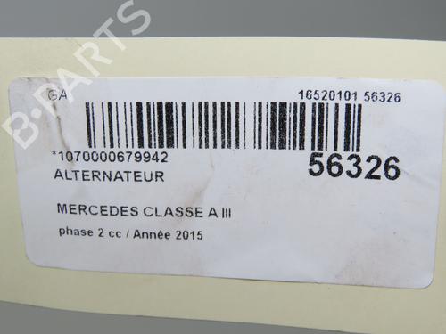 Generator MERCEDES-BENZ A-CLASS (W176) A 160 CDI / d (176.011) (90 hp) 31242443