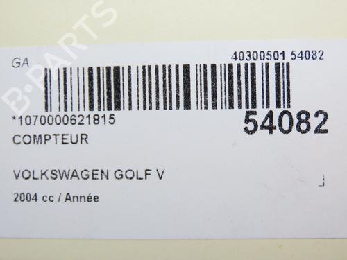 Instrument cluster VW GOLF V (1K1) 1.4 16V | BP28968012C47 