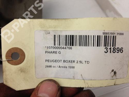 Left headlight PEUGEOT BOXER Van (230L) 2.5 TD | BP9593534C28 