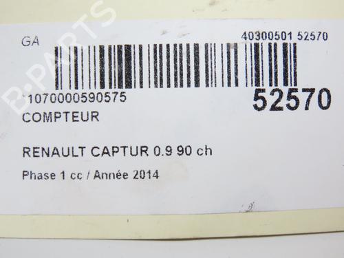Instrument cluster RENAULT CAPTUR I (J5_, H5_) 0.9 TCe 90 | BP28967988C47 - Image 6