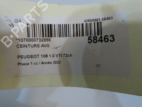 Front left seatbelt PEUGEOT 108 1.0 VTi 72 | BP38275550I26 - Image 5