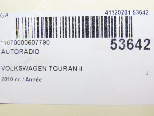 Used Radio VW TOURAN (1T3) 2.0 TDI (140 hp) 28830604