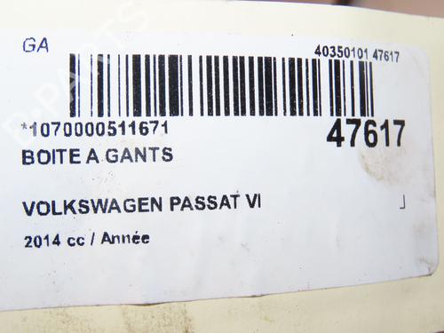 Used Glove box Glove box VW PASSAT B7 (362) 2.0 TDI 4motion (177 hp) 16769636 16769636