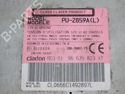 Used Radio PEUGEOT 206+ (2L_, 2M_) 1.4 HDi eco 70 (68 hp) 28830566