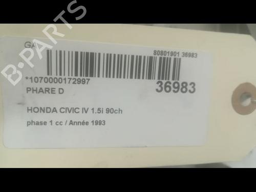 Right headlight HONDA CIVIC V Hatchback (EG, EH) 1.5 i 16V (EG4) | BP23177649C29 